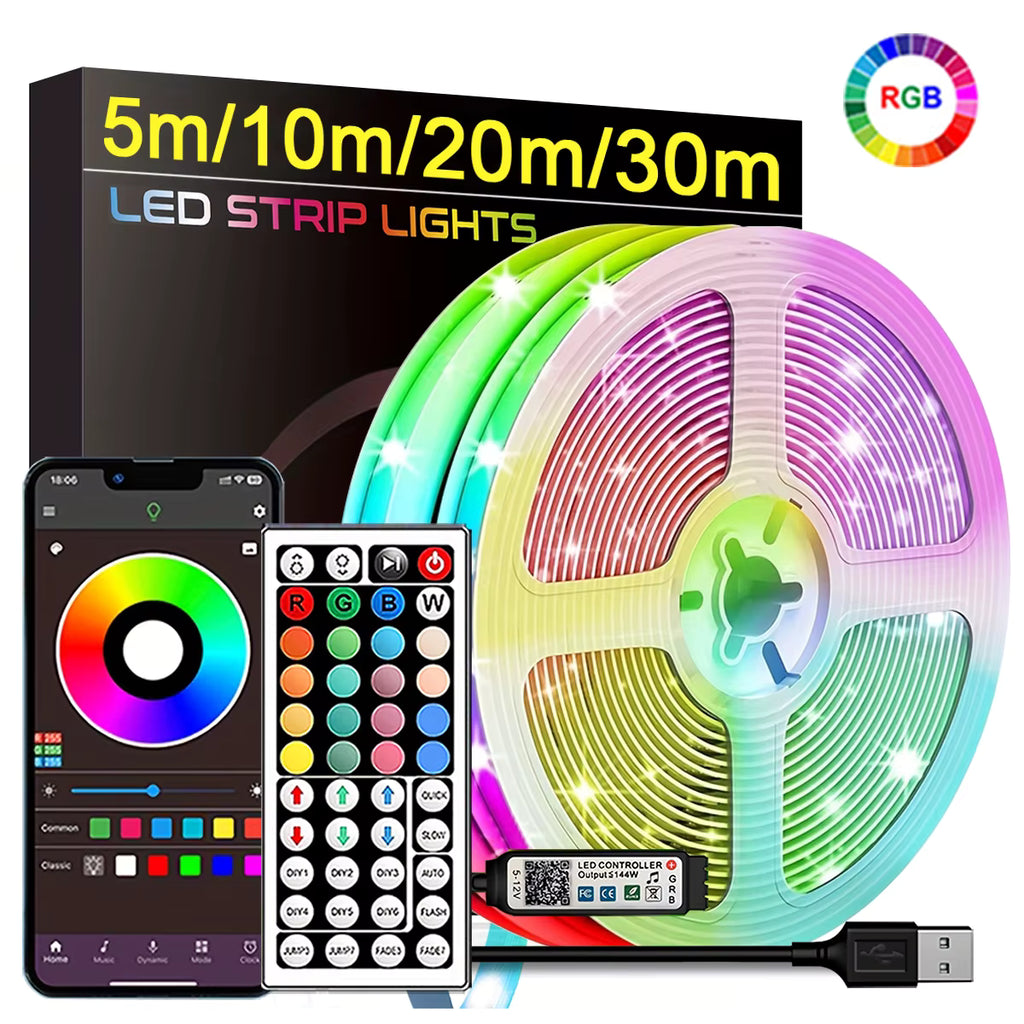 LED-Streifenlichter mit App-Steuerung